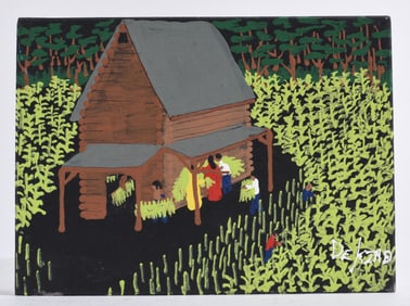 Silas Dekind Folk Art Painting