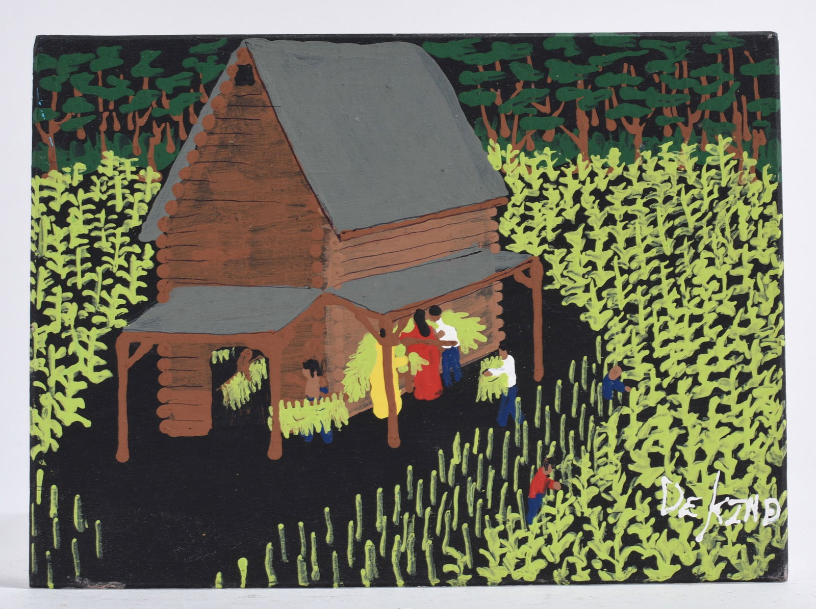 Silas Dekind Folk Art Painting (1 of 2)