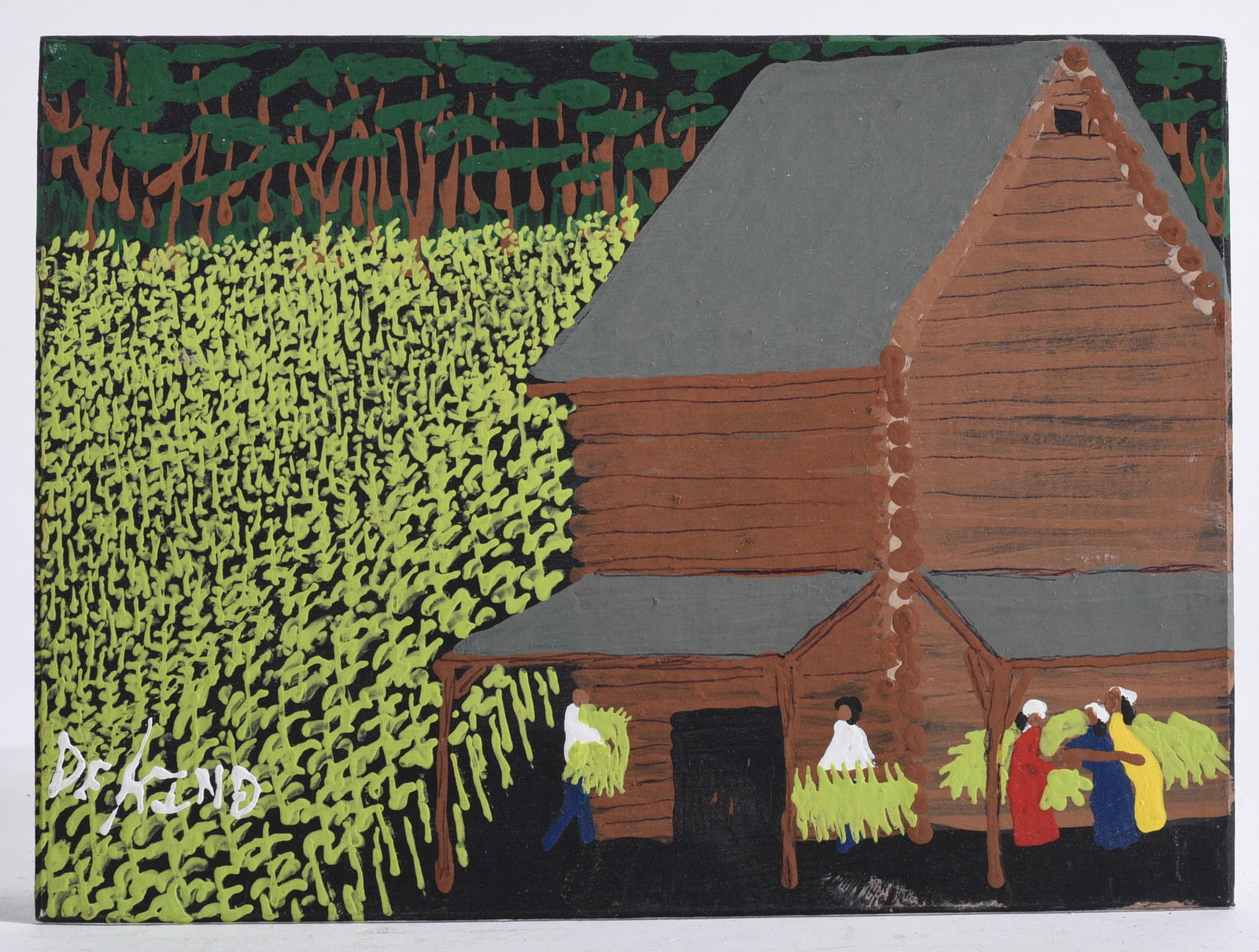 Silas Dekind Folk Art Painting (1 of 2)