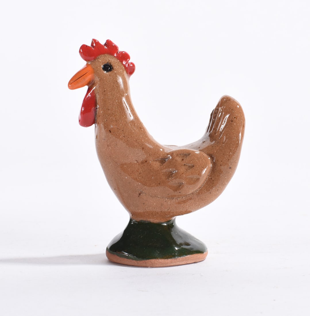 Kathy Richards Folk Pottery Miniature Rooster (1 of 3)