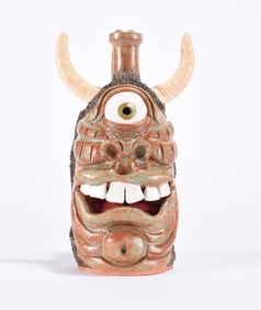 Kay Bevan Folk Art Face Jug