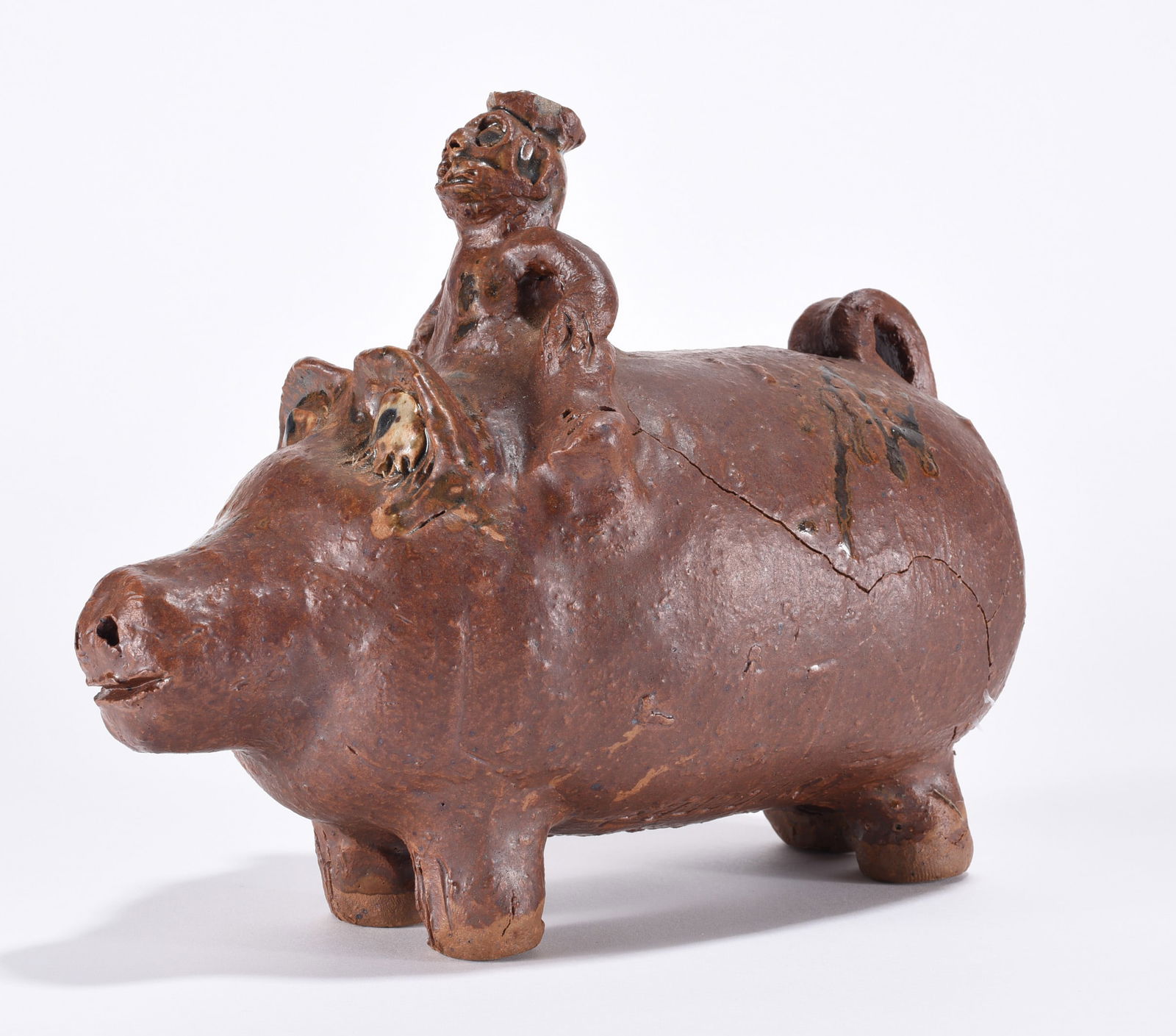Marie Rogers Pig Rider Figural (1 of 4)