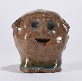 Miniature Folk Pottery Head