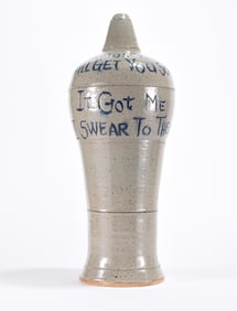 Ed Lane Pottery Grave Marker