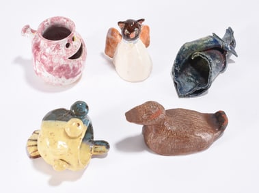 Group of Pottery Figurals