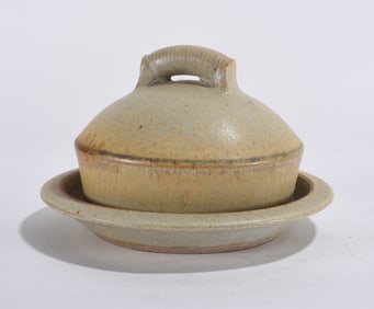 Studio Pottery Lidded Compote