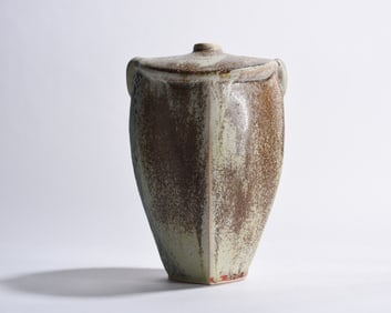 Studio Pottery Vase with Top