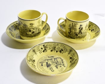 Canary Yellow Staffordshire Pottery Collection