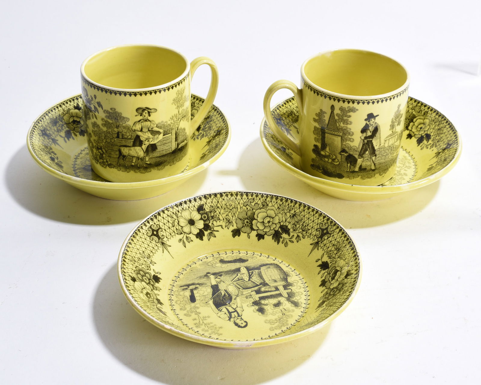 Canary Yellow Staffordshire Pottery Collection (1 of 5)