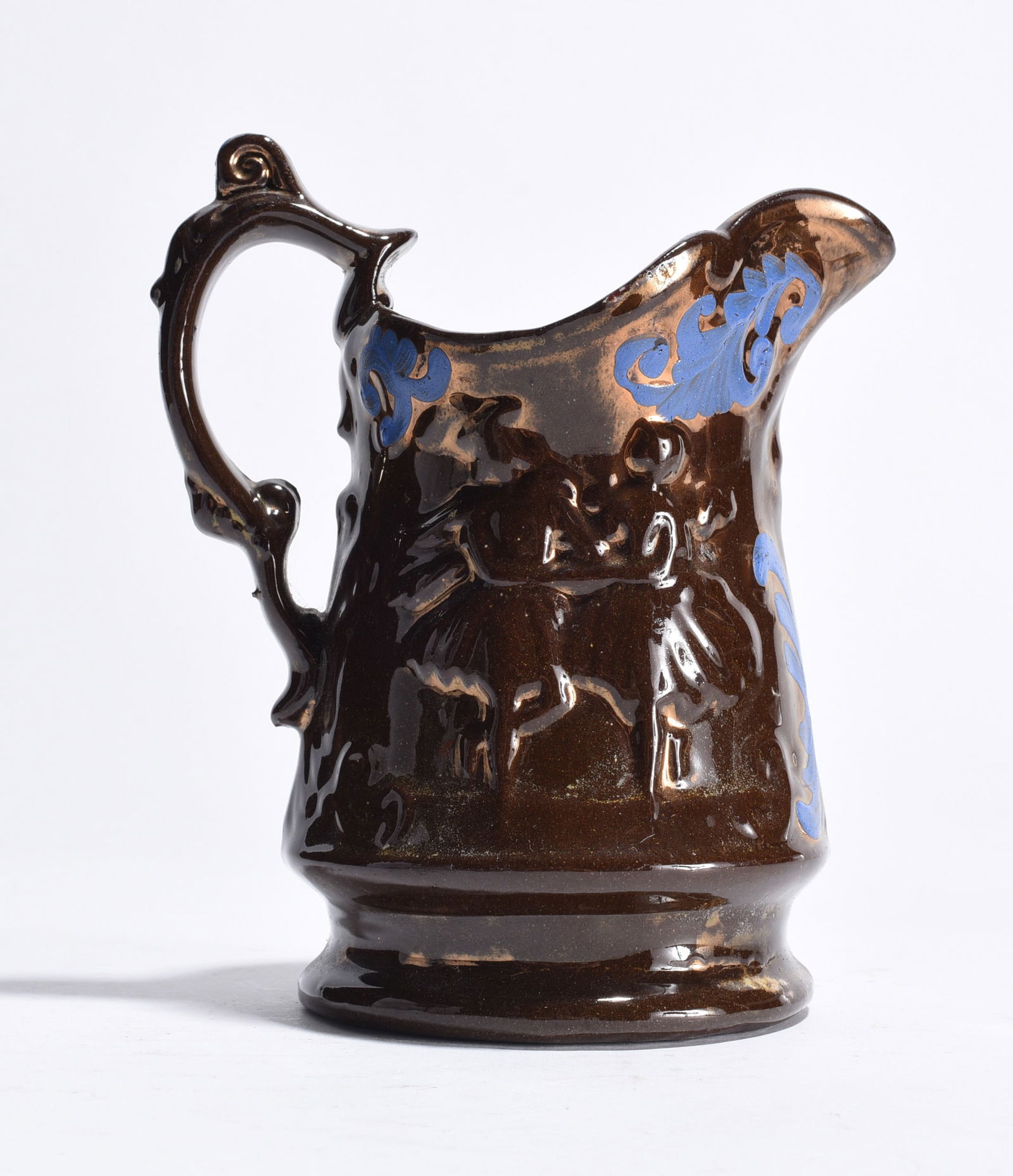 Antique Copper Lusterware Pitcher (1 of 3)