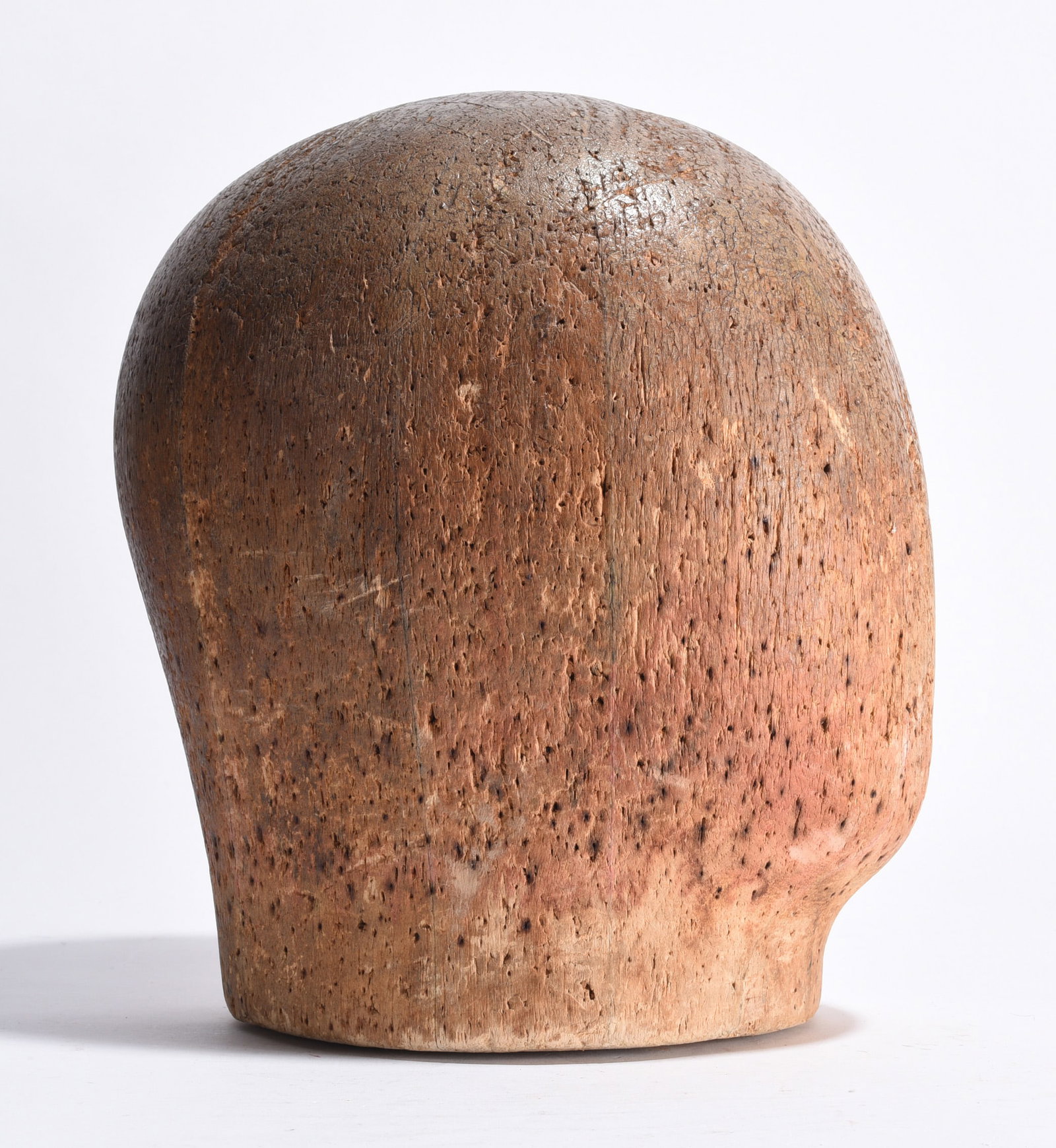 Antique Maniquin Head: made out of basil wood. 10.5"