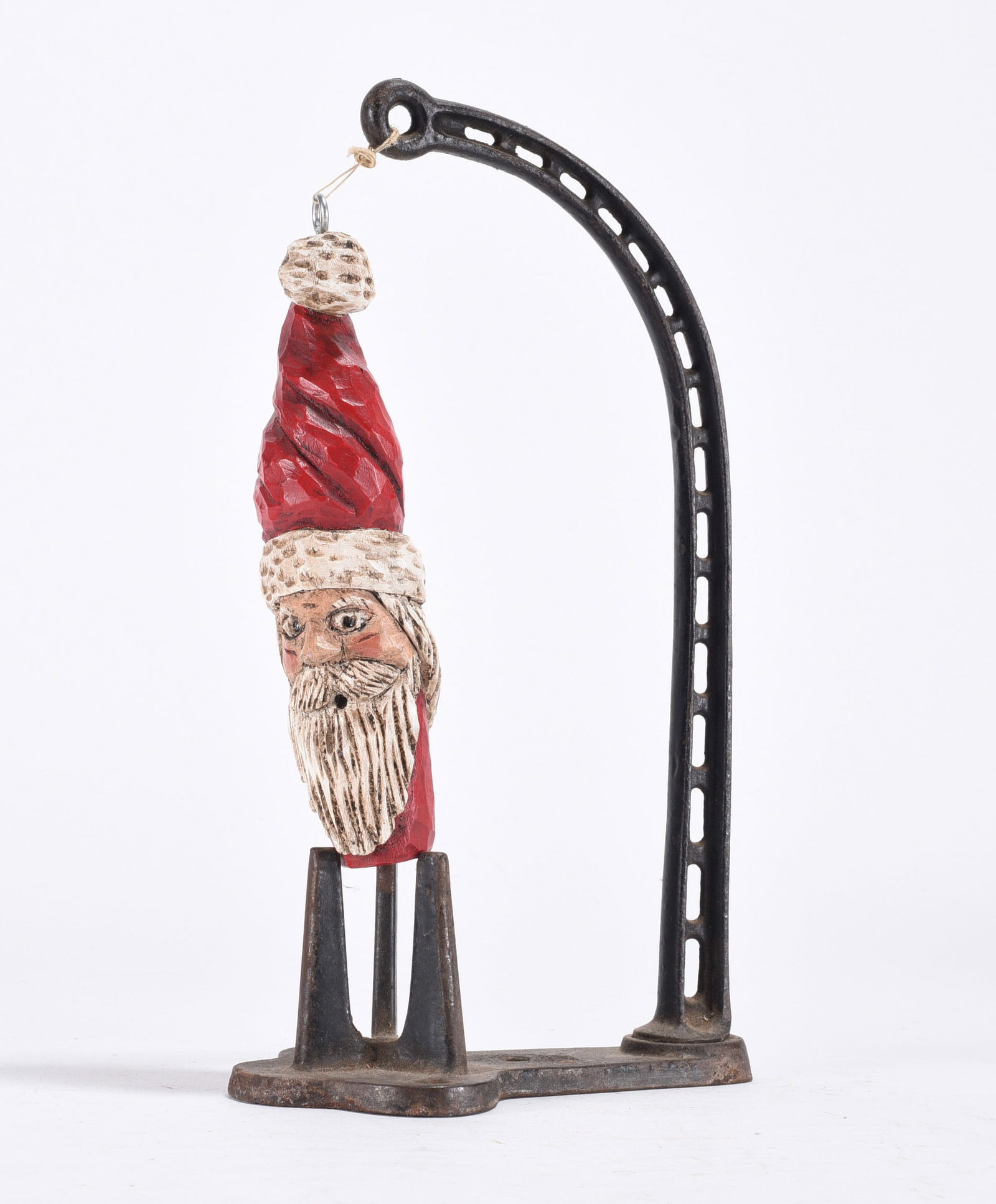 Carved Santa Clause Head (1 of 2)