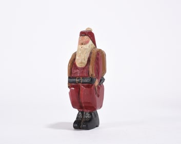 Folk Art Carved Santa Clause