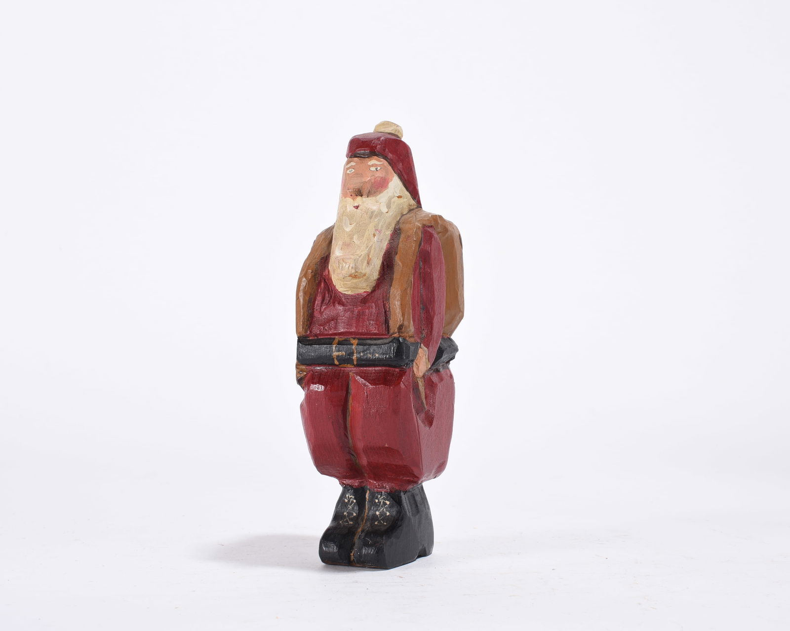 Folk Art Carved Santa Clause (1 of 3)