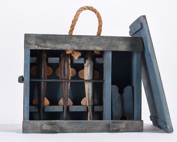 Wooden Carved Folk Art Fish Decoys