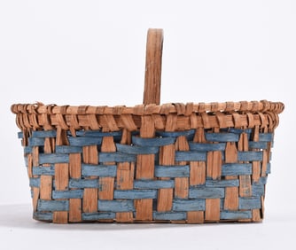 Antique Oak Split Basket