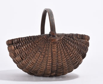 Antique Oak Split Basket