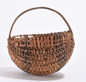 Antique Oak Split Basket