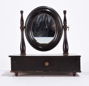 Antique Magogany Shaving Mirror