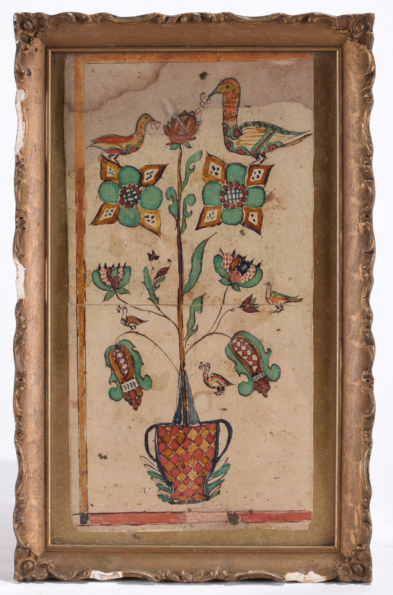 Antique Pennsylvania Fraktur Pen and Ink Drawing (1 of 2)