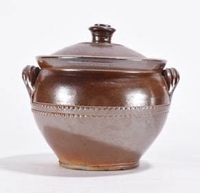 English Lidded Pottery jar