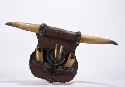 Stag Horn Decorated Wall Mount