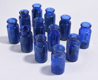 Antique Cobalt Blue Bottle Collection