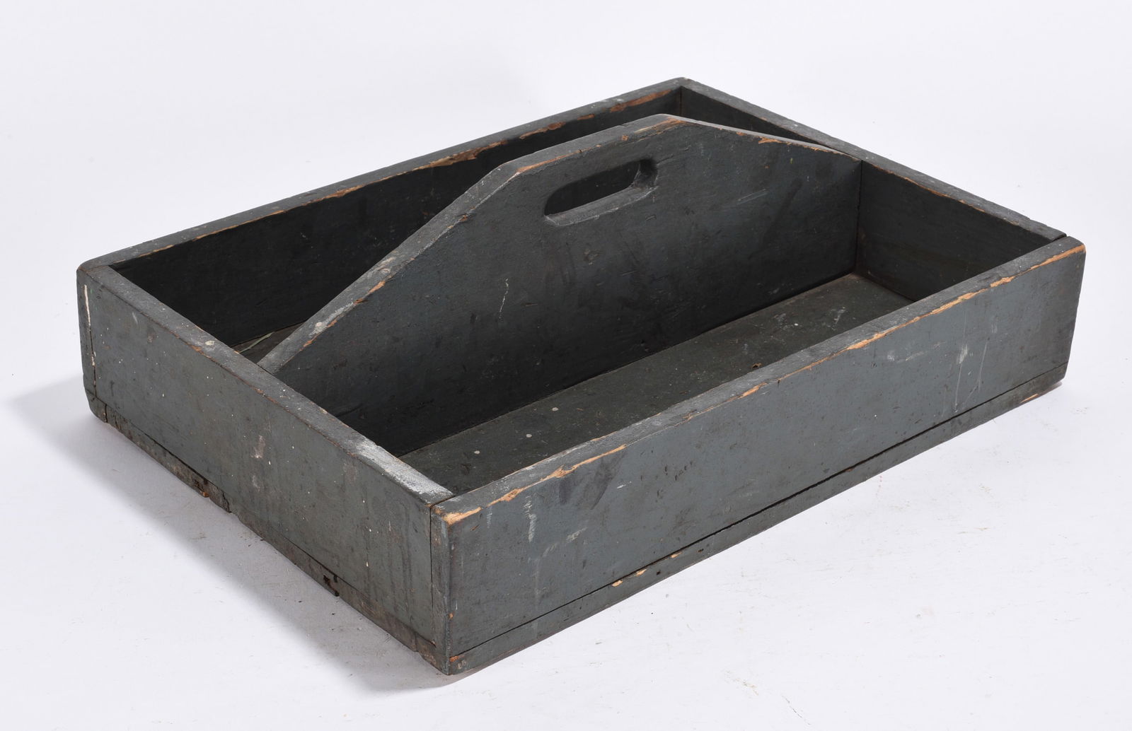 Antique Green Painted Tool Box (1 of 4)