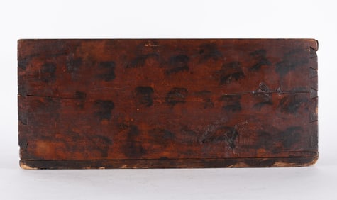 Paint Decorated Candle Box ca. 1850