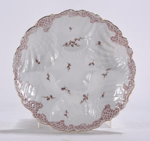 19th Century Porcelain Oyster Plate