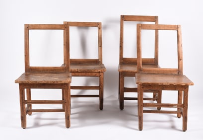 Late 18th Century Isle De Orians Canadian Primitive Chair