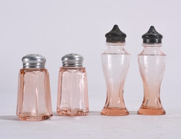 Depression Glass Salt and Pepper Shakers
