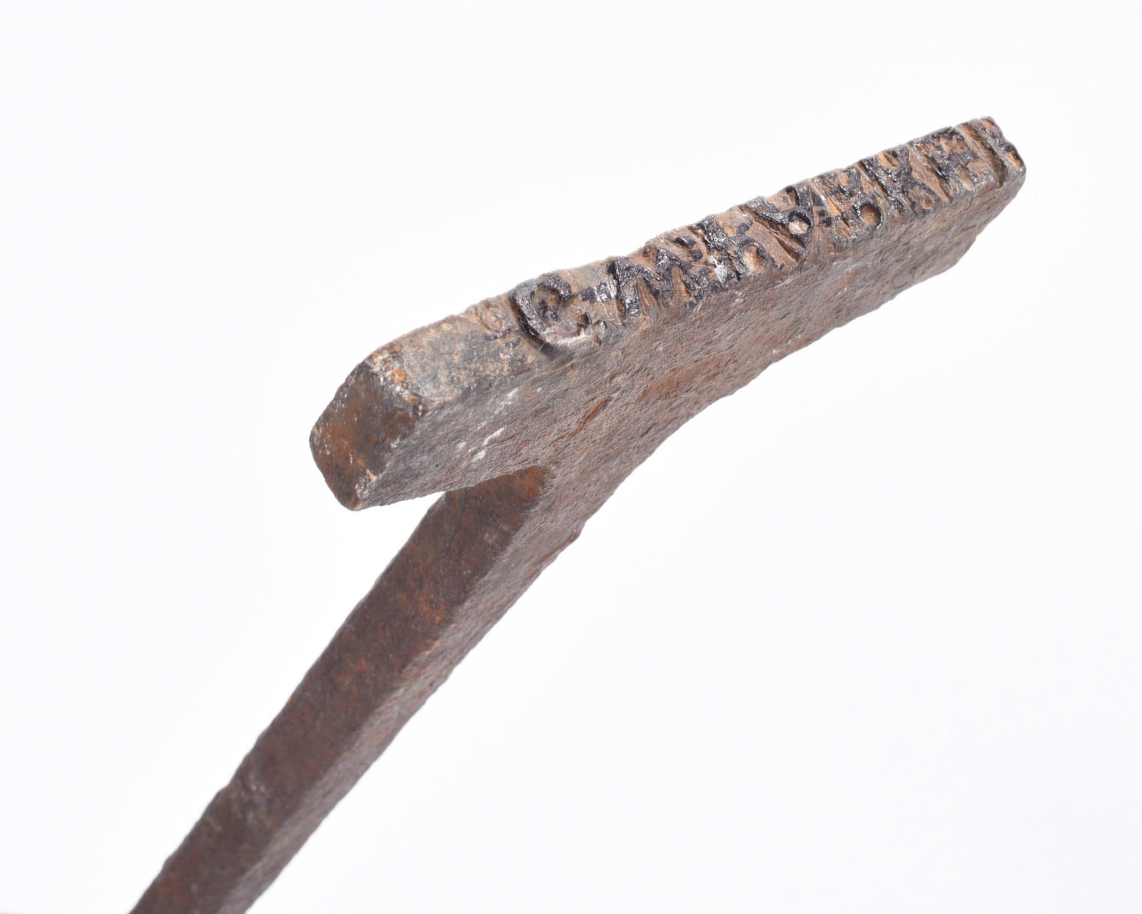 Antique Barrell Stamp: barrell stamp. Ca. 1890. hand forged. 25"