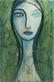 Oil on Canvas of Woman