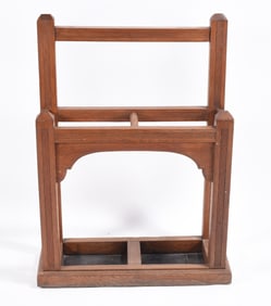 ca. 1900 Oak Cane Umbrella Stand