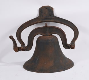 Large Cast Iron Farm Bell