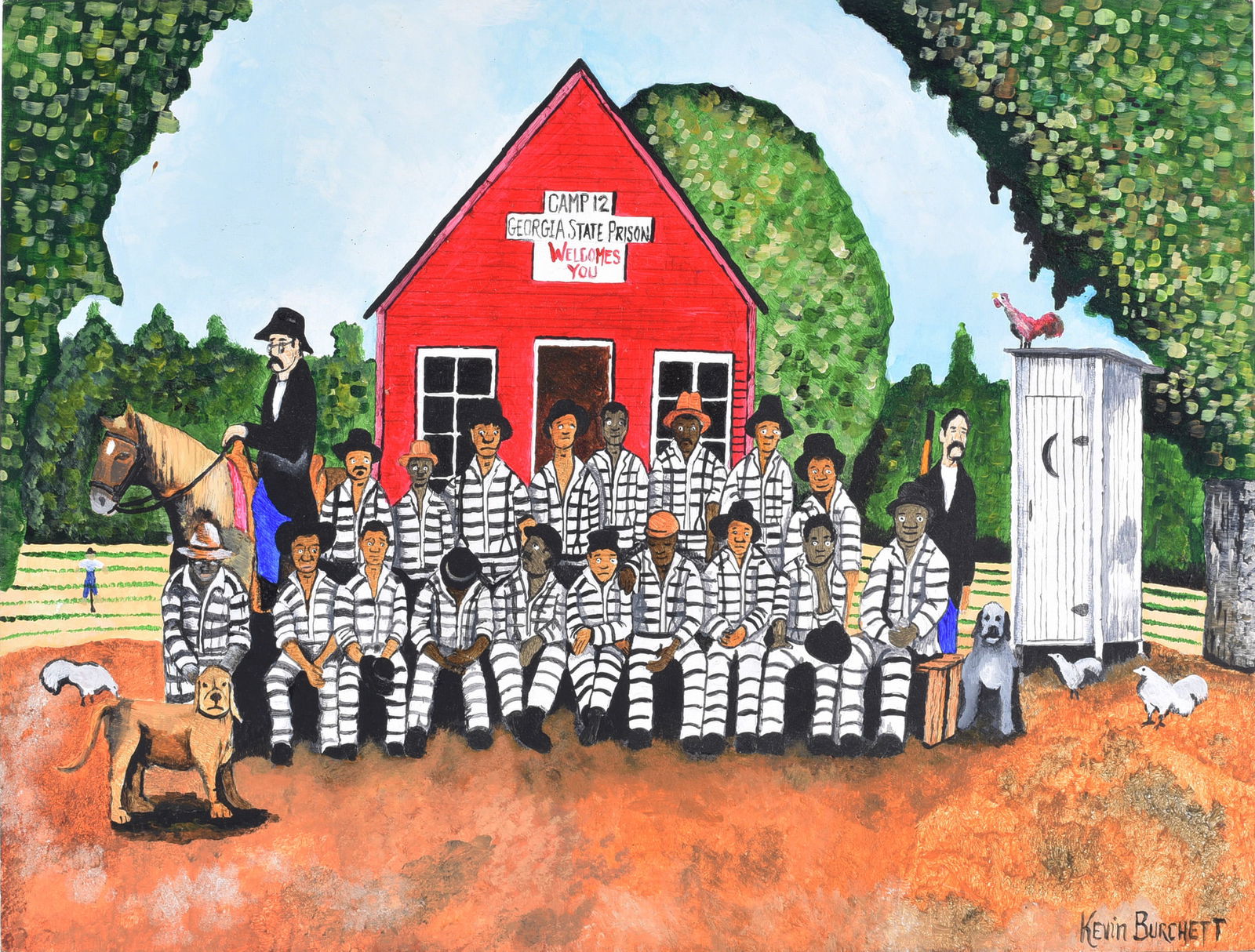 Kevin Burchett Folk Art Painting (1 of 3)