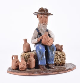 Jim Havner Folk Pottery  Figural