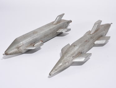 Folk Art Wood Carved Sub Marines