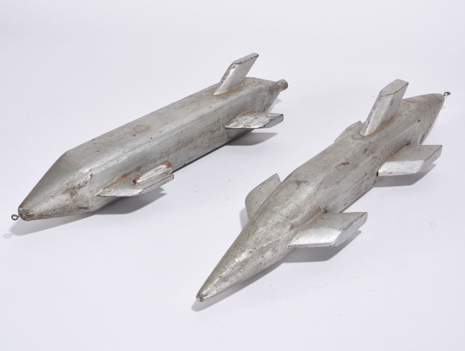 Folk Art Wood Carved Sub Marines (1 of 3)