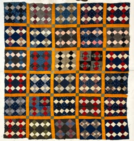Southern American Textile Quilt Top ca. 1881