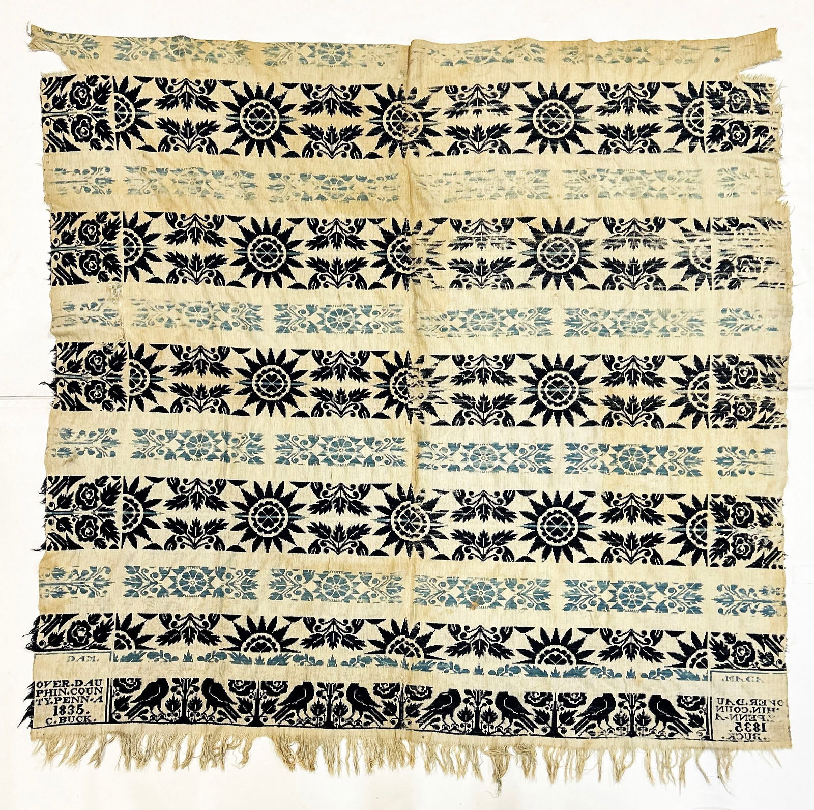 PA Textile Coverlet ca. 1835 (1 of 7)