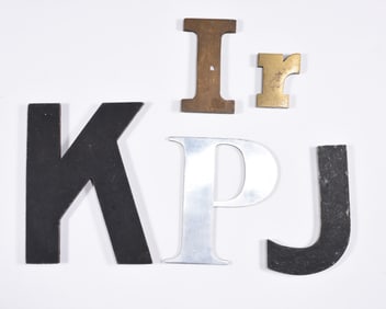 Small Industrial Metal Letters