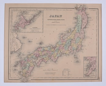 ca. 1855 Map of Japan
