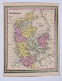 1850 Map of Denmark