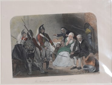 Mrs. Richardson and the British Officers Lithograph