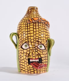 Stacy Lambert Corn Face Jug