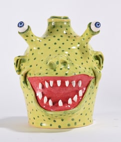 Stacy Lambert Lizard Face Jug