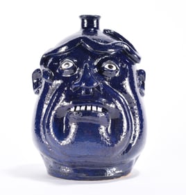 Marvin Bailey Snake Face Jug