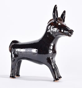 Marvin Bailey Folk Pottery Mule Figural